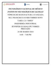 Metodología SMED: Optimización de Tiempos de Cambio en Procesos de Producción - Prof. Torr
