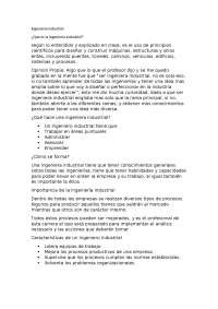 Ser ingeniero industrial