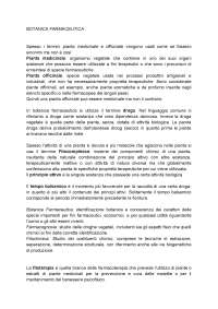 Botanica Farmaceutica: Piante Medicinali, Officinali e Droga Vegetale - Prof. Sanna