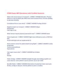 CFRN Exam 489 Questions with Verified Answers,100% CORRECT