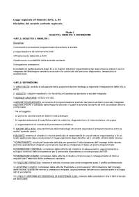 RIASSUNTO PER CONCORSI PUBBLICI: LEGGE REGIONALE TOSCANA 40/2005 SST