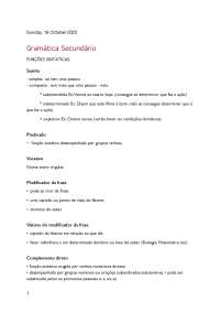 Análise Sintática e Semântica de Frases em Português