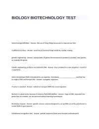 Biotechnology and Genetic Engineering: Transforming Lives