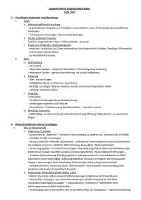 quantitative Sozialforschung 2. Semester Soziologie