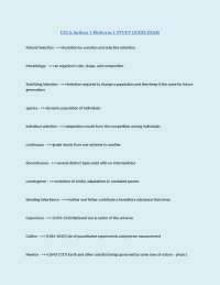 Evolutionary Biology and Genetics: Concepts and Mechanisms
