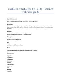 TExES Core Subjects 4-8 (211) – Science Test Exam Guide