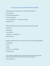 Perioperative Nursing Practices and Procedures