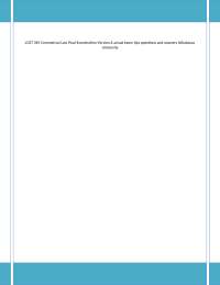 LGST 369 Commercial Law Final Examination Version A actual exam tips questions and answers
