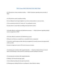 CPFA Exam WRITTEN PRACTICE SOLUTION