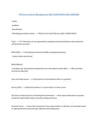 Fiduciary Duties and Investment Management in ERISA Plans