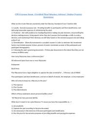 CPFA License Exam- (Certified Plan Fiduciary Advisor) (Online Practice Questions)