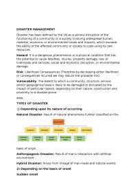 Disaster Management: Mitigating Risks and Ensuring Resilience