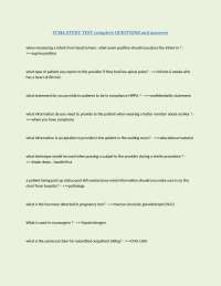 CCMA STUDY TEST complete QUESTIONS and answers