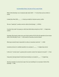 Risk Analysis and Safety Practices for Hazardous Chemical Releases