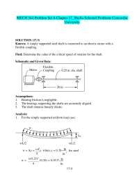 Shaft Deflection and Critical Speed Analysis
