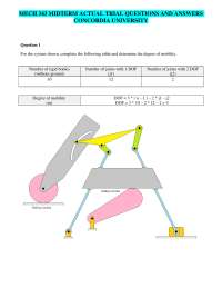 Degree of Mobility Analysis in Mechanical Systems