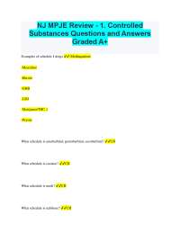 Controlled Substances Regulations in New Jersey