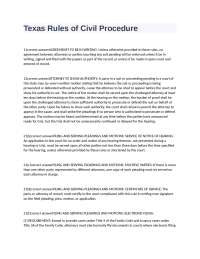 Civil Procedure Rules and Discovery