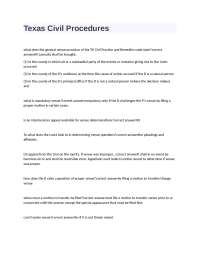 Venue and Jurisdiction in Civil Litigation