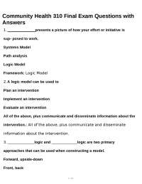 Community-Based Interventions and Evaluation
