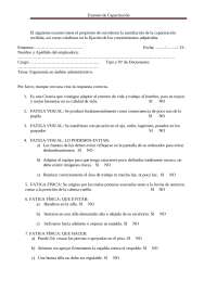 examen de capacitacion