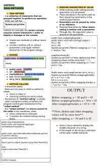 INTERMIDIATE PROGRAMMING LESSON REVIEWER