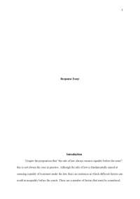 Challenges to Equality Before the Court Under the Rule of Law
