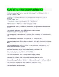Comprehensive Accounting Concepts and Calculations