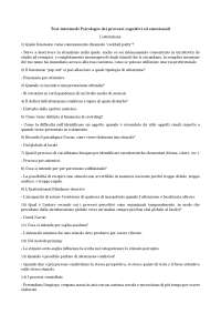 Test moduli Psicologia dei Processi Cognitivi ed Emozionali