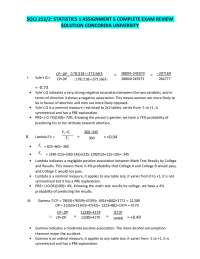 Statistics 1 Assignment 5: Exam Review and Solutions