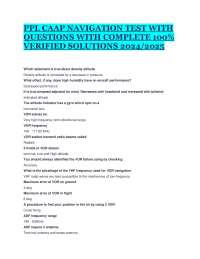 PPL CAAP NAVIGATION TEST WITH QUESTIONS WITH COMPLETE 100% VERIFIED SOLUTIONS 2024/2025
