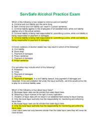 Liquor Liability and Responsible Alcohol Service