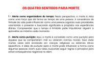 Os Quatro Sentidos para a Morte