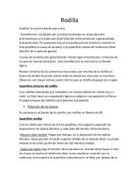 Examen físico de la rodilla y el tobillo