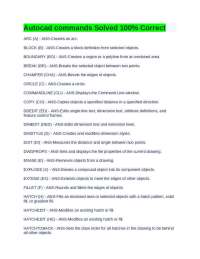 AutoCAD Commands Cheat Sheet