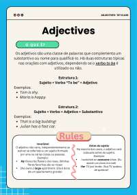 Resumo de Adjetivos em Inglês