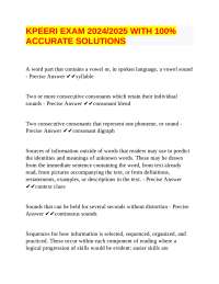KPEERI Exam 2024/2025 with 100% Accurate Solutions