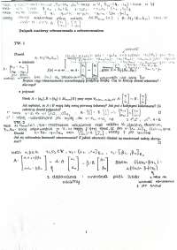 Algebra liniowa z geometrią II egzamin schemat