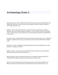 Archaeology Exam 2: Concepts and Techniques