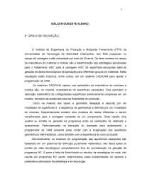 Otimização de Processos de Usinagem de Matrizes e Moldes - Prof. Gilmar Ferreira Batalha