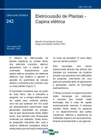 Eletrocussão de Plantas - Capina Elétrica