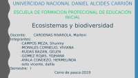 Ecosistemas y biodiversidad en Perú - Prof. Lopez
