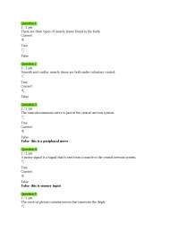 A&P 1 101 Module 5 Muscular system Exam Q & Answers (Latest, 2024-2025):Portage Learning