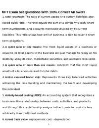 Accounting Principles and Concepts