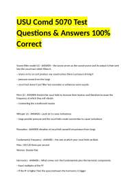 The Acoustic Analysis of Speech