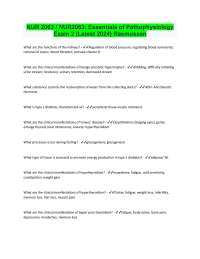 Endocrine and Urinary System Disorders