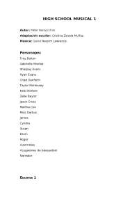 Libreto teatral High School Musical 1