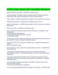 EVOC Exam Study with Complete Solutions