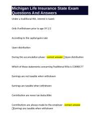 Michigan Life Insurance State Exam Questions And Answers