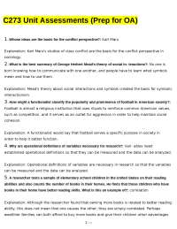 C273 Unit Assessments (Prep for OA)